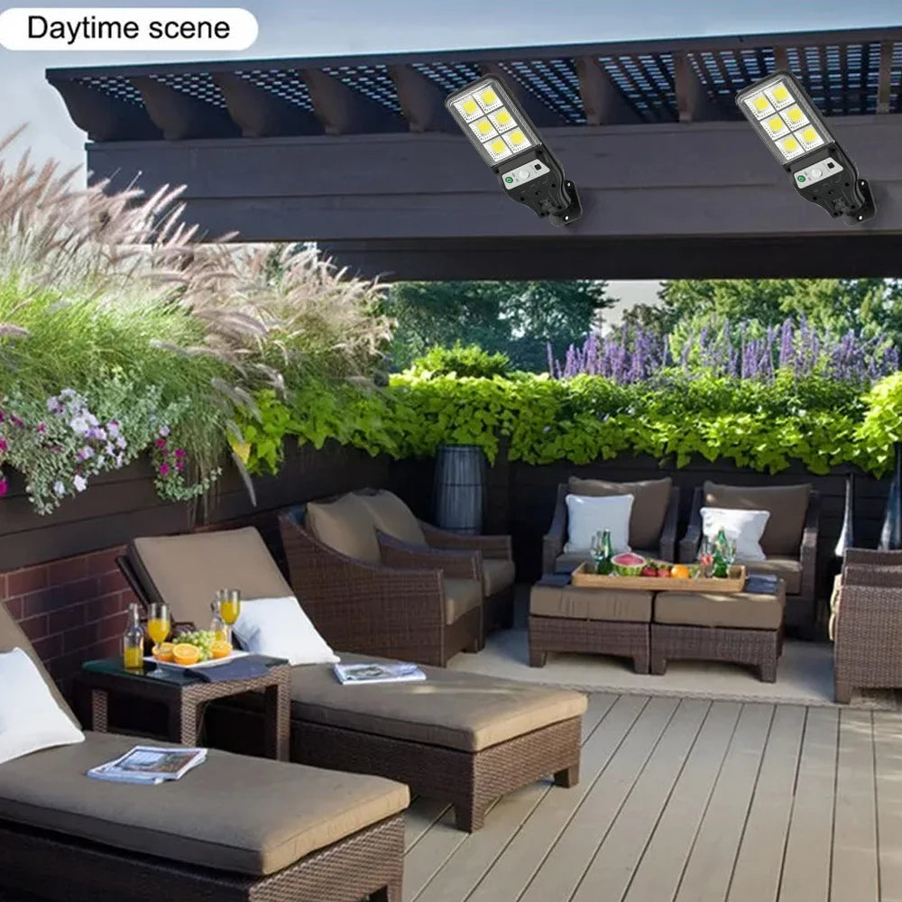 1pc, Solar lights, outdoor lighting, motion sensors, suitable for garages, gardens, and parks. Emergency light usage