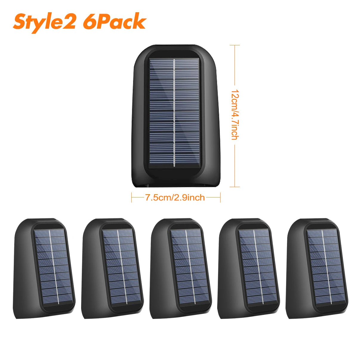 Solar Wall Lamp Solar Fence Lights with Warm White RGB Modes For Backyard Patio Deck Railing Wall Outdoor Waterproof Decor Light