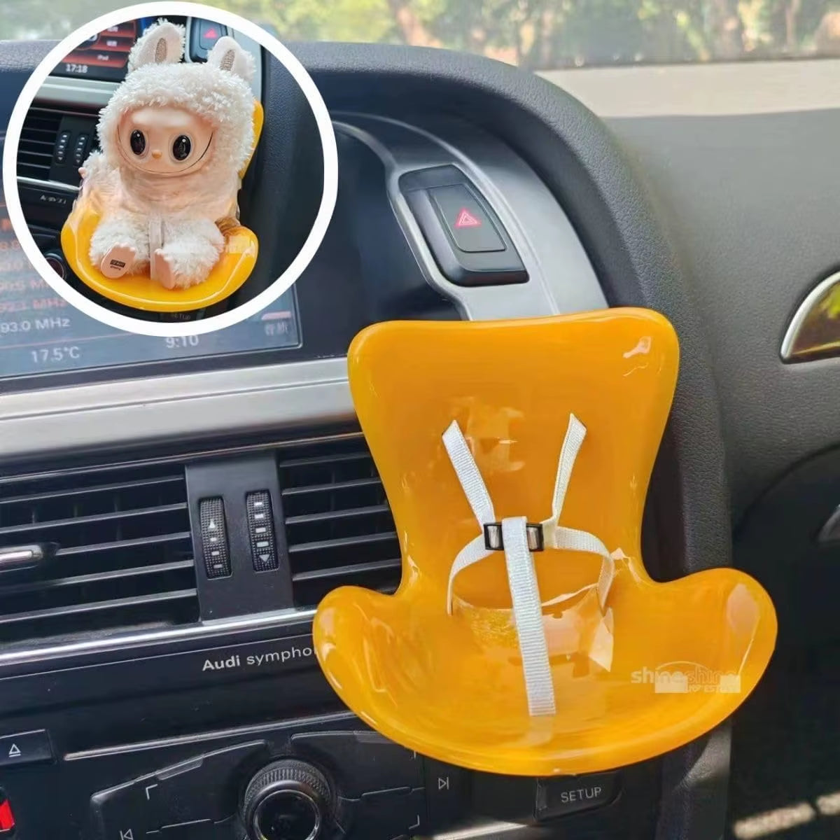 Fashionable Car Ornaments,Labubu Doll Protectors, Desktop Ornaments，Suitable for Labubu Dolls（No Dolls）