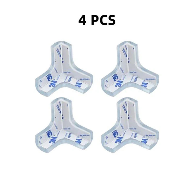4pcs/8pcs/12pcs Children Baby Safety Silicone Protector Table Corner Edge Protector Child Anti-collision Edge Protector