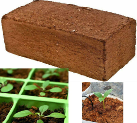 Organic Coco Coir Bricks Lot 1-16 Coconut Fiber Growing Medium Potting Soil Pets