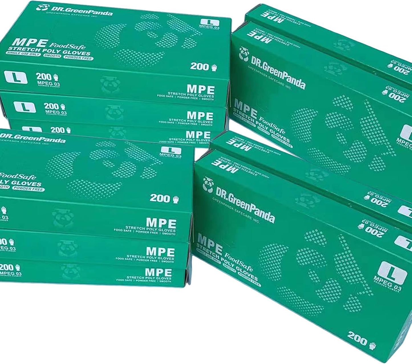 Blue MPE Disposable Stretch Poly Food Prep Gloves PE Plastic Food Handing Food Safe Latex & Powder Free