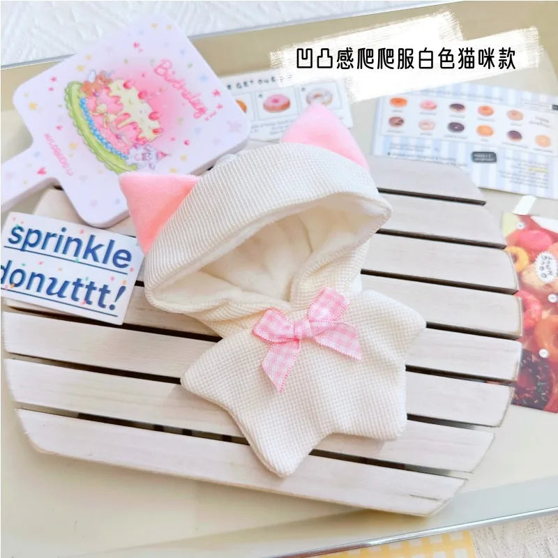 Doll Clothes for 17Cm Labubu Doll Toy Cute Mini Plush Doll'S Clothes Outfit Accessories Suit Jumpsuit Dress Fans Children Gift