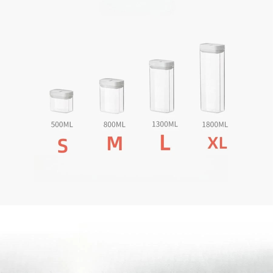 1PC Sealed Food Storage Box with Lid, Multiple Sizes Food Storage Organiser for Dry Food Cereal Storage