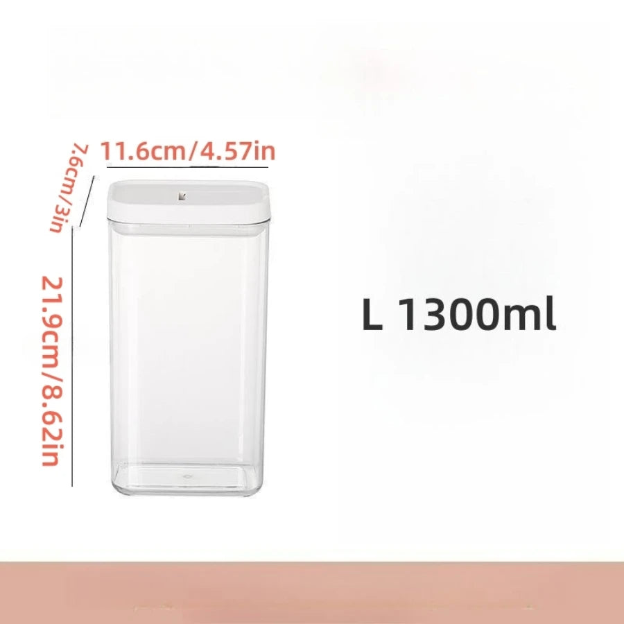 1PC Sealed Food Storage Box with Lid, Multiple Sizes Food Storage Organiser for Dry Food Cereal Storage