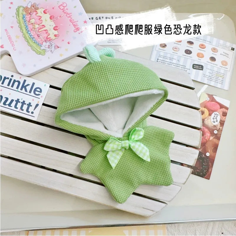 Doll Clothes for 17Cm Labubu Doll Toy Cute Mini Plush Doll'S Clothes Outfit Accessories Suit Jumpsuit Dress Fans Children Gift