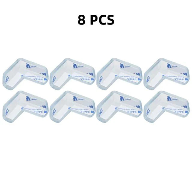 4pcs/8pcs/12pcs Children Baby Safety Silicone Protector Table Corner Edge Protector Child Anti-collision Edge Protector