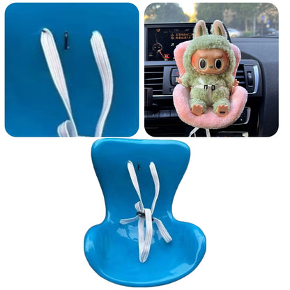 Car Doll Safety Seat for Labubu Mini Seat for Labubu Ob11 Doll Car Seat Outlet Decor for Labubu Doll Car Interior Styling