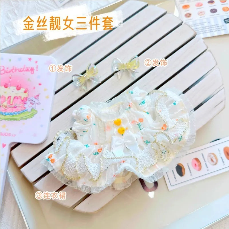 Doll Clothes for 17Cm Labubu Doll Toy Cute Mini Plush Doll'S Clothes Outfit Accessories Suit Jumpsuit Dress Fans Children Gift