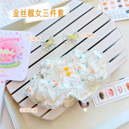 Doll Clothes for 17Cm Labubu Doll Toy Cute Mini Plush Doll'S Clothes Outfit Accessories Suit Jumpsuit Dress Fans Children Gift