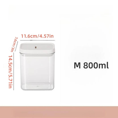 1PC Sealed Food Storage Box with Lid, Multiple Sizes Food Storage Organiser for Dry Food Cereal Storage