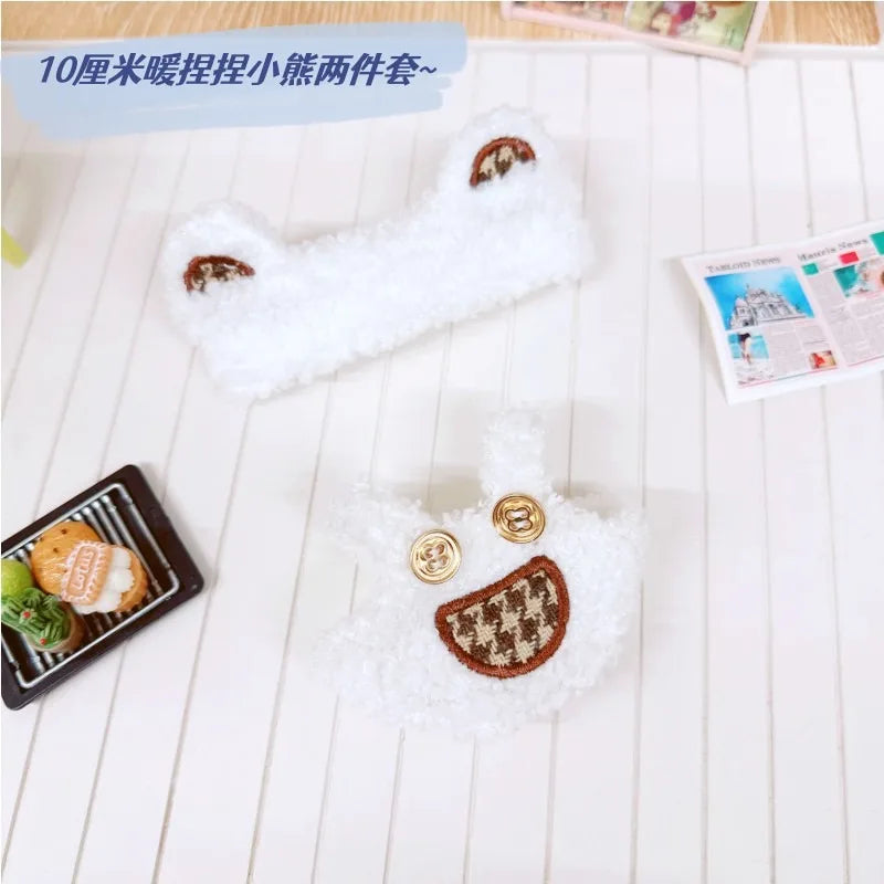 Doll Clothes for 17Cm Labubu Doll Toy Cute Mini Plush Doll'S Clothes Outfit Accessories Suit Jumpsuit Dress Fans Children Gift