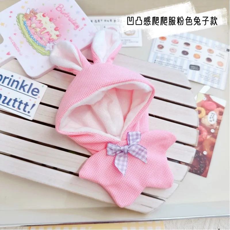 Doll Clothes for 17Cm Labubu Doll Toy Cute Mini Plush Doll'S Clothes Outfit Accessories Suit Jumpsuit Dress Fans Children Gift