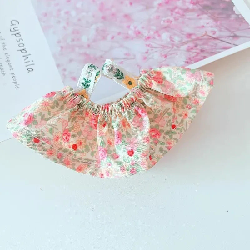 Doll Clothes for 17Cm Labubu Doll Toy Cute Mini Plush Doll'S Clothes Outfit Accessories Suit Jumpsuit Dress Fans Children Gift