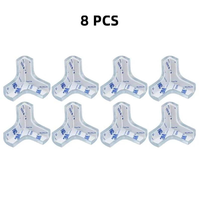 4pcs/8pcs/12pcs Children Baby Safety Silicone Protector Table Corner Edge Protector Child Anti-collision Edge Protector
