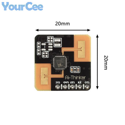 5pcs/1pc Rd-03 24G Radar Sensor Human Body Micro Motion Sensing Detection Module ISM Radio Band UART Interface Board Antenna