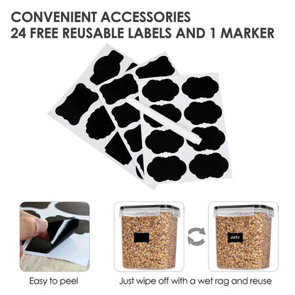 7Pcs Container for Food Storage Set Kitchen Food Container Large Food Storage Containers Box Kitchen Organizer Multigrain