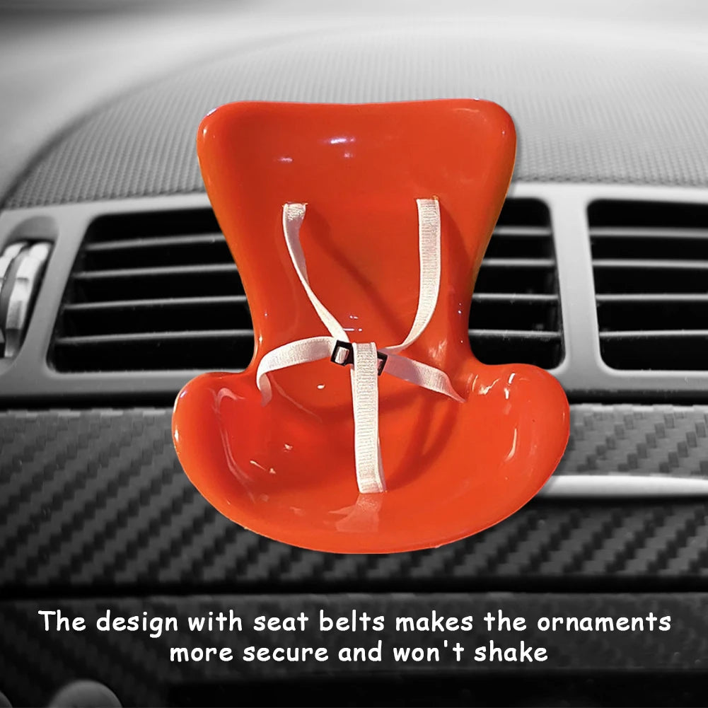 Car Doll Safety Seat for Labubu Mini Seat for Labubu Ob11 Doll Car Seat Outlet Decor for Labubu Doll Car Interior Styling