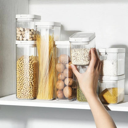 1PC Sealed Food Storage Box with Lid, Multiple Sizes Food Storage Organiser for Dry Food Cereal Storage