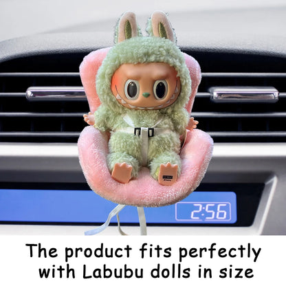 Car Doll Safety Seat for Labubu Mini Seat for Labubu Ob11 Doll Car Seat Outlet Decor for Labubu Doll Car Interior Styling