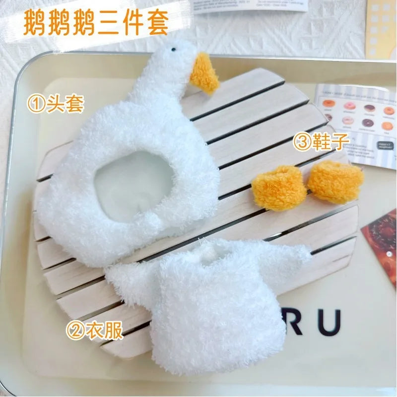 Doll Clothes for 17Cm Labubu Doll Toy Cute Mini Plush Doll'S Clothes Outfit Accessories Suit Jumpsuit Dress Fans Children Gift