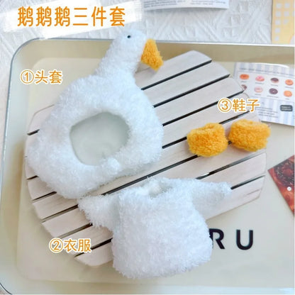 Doll Clothes for 17Cm Labubu Doll Toy Cute Mini Plush Doll'S Clothes Outfit Accessories Suit Jumpsuit Dress Fans Children Gift