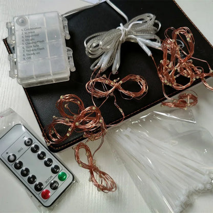 Patio Umbrella Lights 8 Mode104 LEDS String Lights with Remote Control Lights Solar Operated Outdoor for Patio Camping Tent