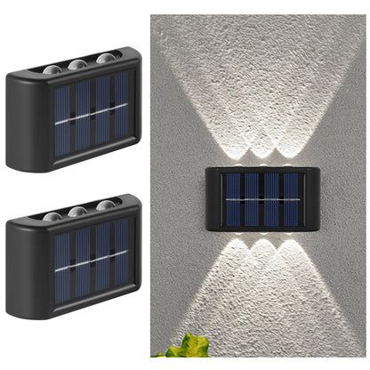 Solar LED Light, Outdoor Waterproof Wall Lamp, Dusk to Dawn Fence Lighting for Summer Garden Yard Porch Walkway Camping Home Dec