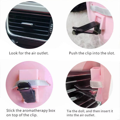 Fashionable Car Ornaments,Labubu Doll Protectors, Desktop Ornaments，Suitable for Labubu Dolls（No Dolls）