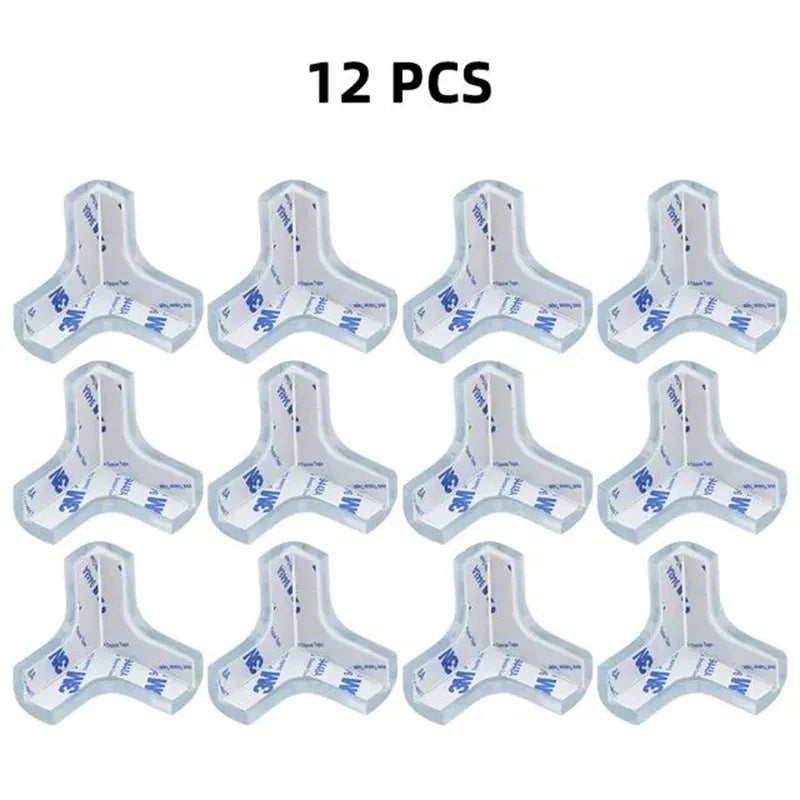 4pcs/8pcs/12pcs Children Baby Safety Silicone Protector Table Corner Edge Protector Child Anti-collision Edge Protector