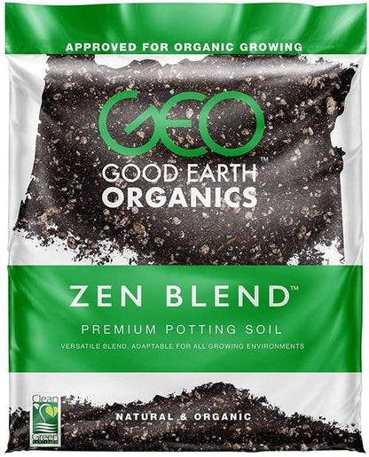 Good Earth Organics, Zen Blend Premium Potting Soil, Organic All Purpose Seed Starter Soil for Leafy Greens, Tomatoes & Other Seedlings, Seeds and Starts (2.5 Gallon)
